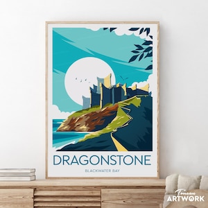 Dragonstone - Blackwater Bay, Game Of Thrones, Drachenstein Kunstwerk, Drachenstein Poster