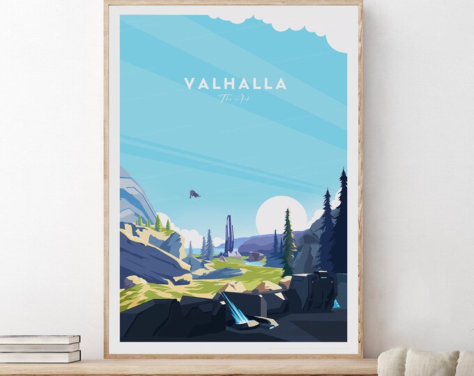 Valhalla Print - the Ark, Valhalla Poster, Halo Fan Art - Etsy