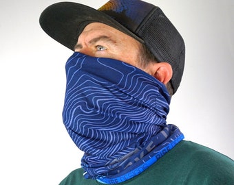 Neck Gaiter - Lake Tahoe - Navy Blue