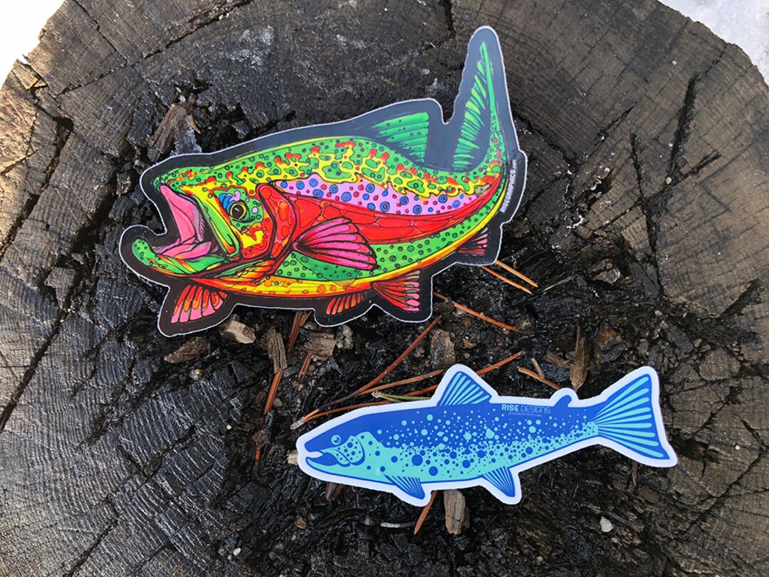 Fish Sticker Pack - RISE Designs Original Fish Art - Etsy