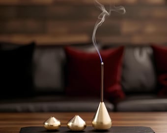 Räucherstäbchenhalter aus Messing: Minimalistisches Zen-Wohndekor