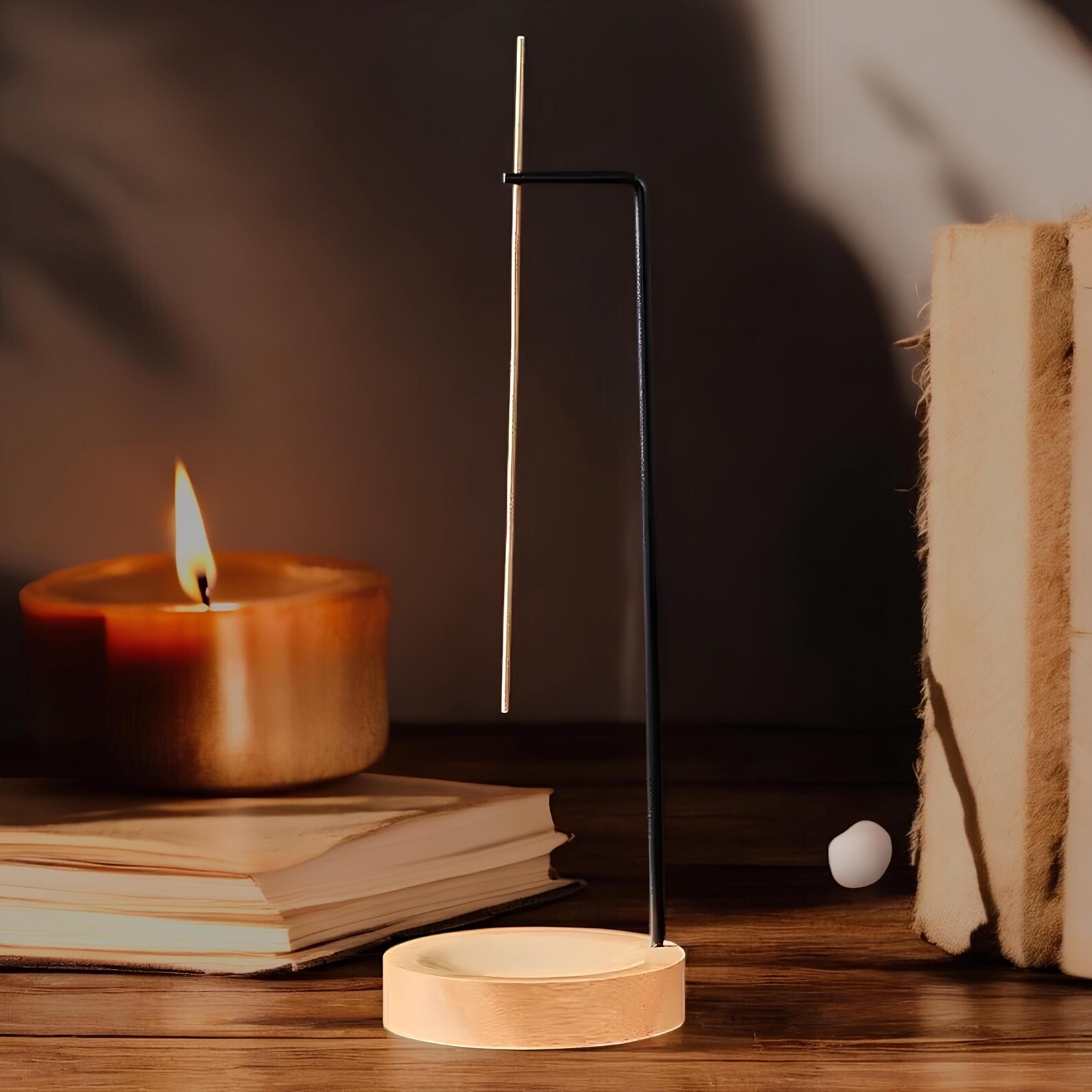 Wood Incense Holder