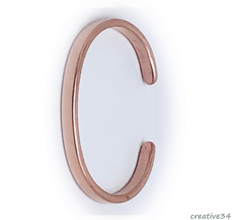 John Wayne Style Solid Copper Bracelet 1/4 by 1/8 Etsy