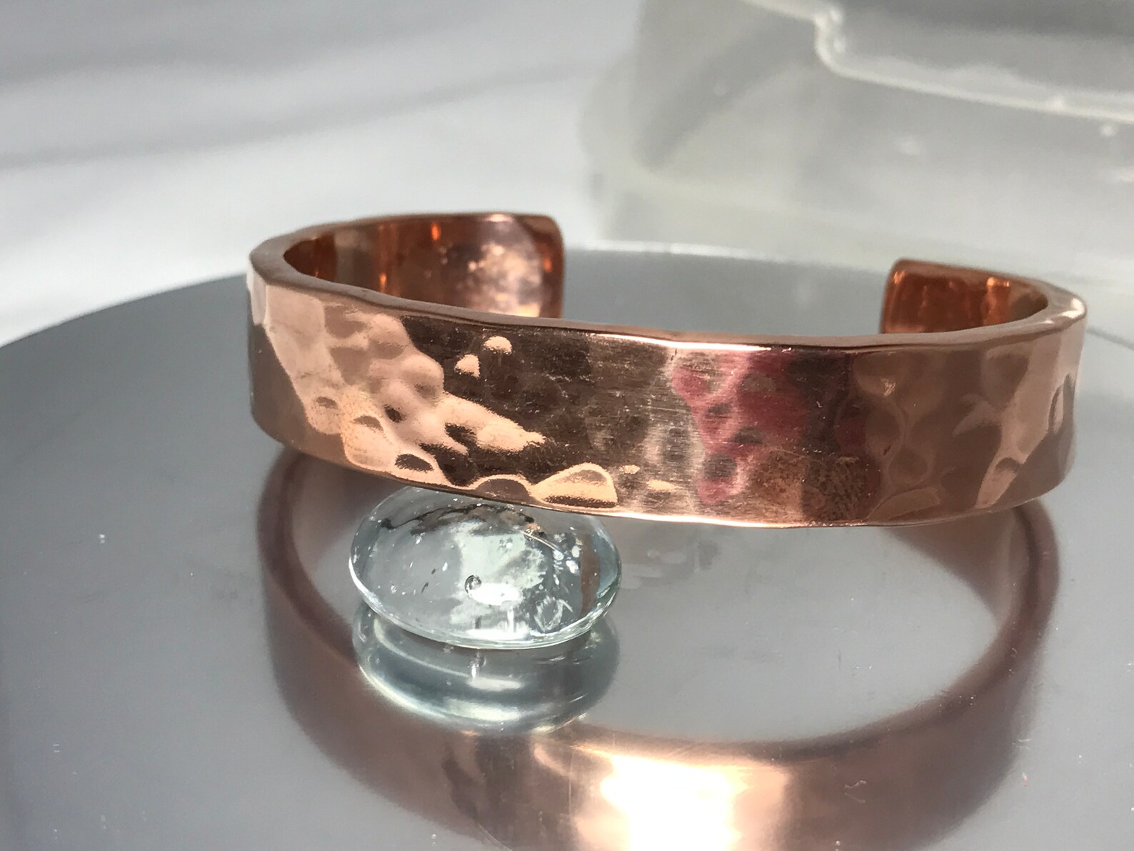 Wide Hammered John Wayne Style Solid Copper Bracelet 1/2 Etsy