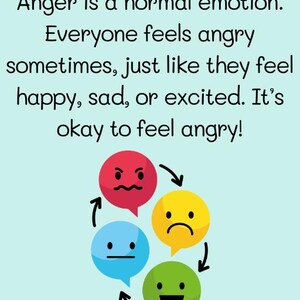 Coping With Anger – A Social Story for Kids | Printable | Emotional ...