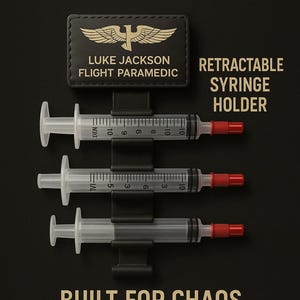 Vertical MediTether Retractable Syringe Holder v4.0
