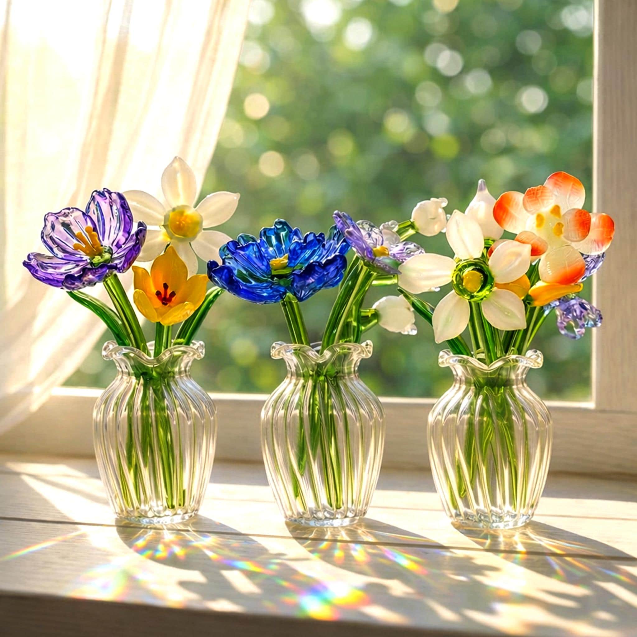 小さなガラスの花 - Etsy 日本