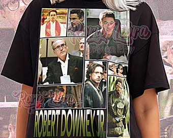 Camiseta de Robert Downey Jr., camiseta vintage de Robert Downey Jr., camiseta retro de RDJ, camiseta pirata de Robert Downey Jr., look pre-superproducción