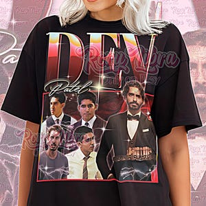 Dev Patel Shirt, Dev Patel Vintage Shirt, Dev Patel Retro Tshirt, Dev Bootleg T-Shirt, Literaturfilm Ikone