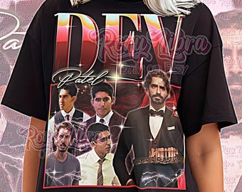 Dev Patel Shirt, Dev Patel Vintage Shirt, Dev Patel Retro Tshirt, Dev Bootleg Tee, Literary Film Icon Tee