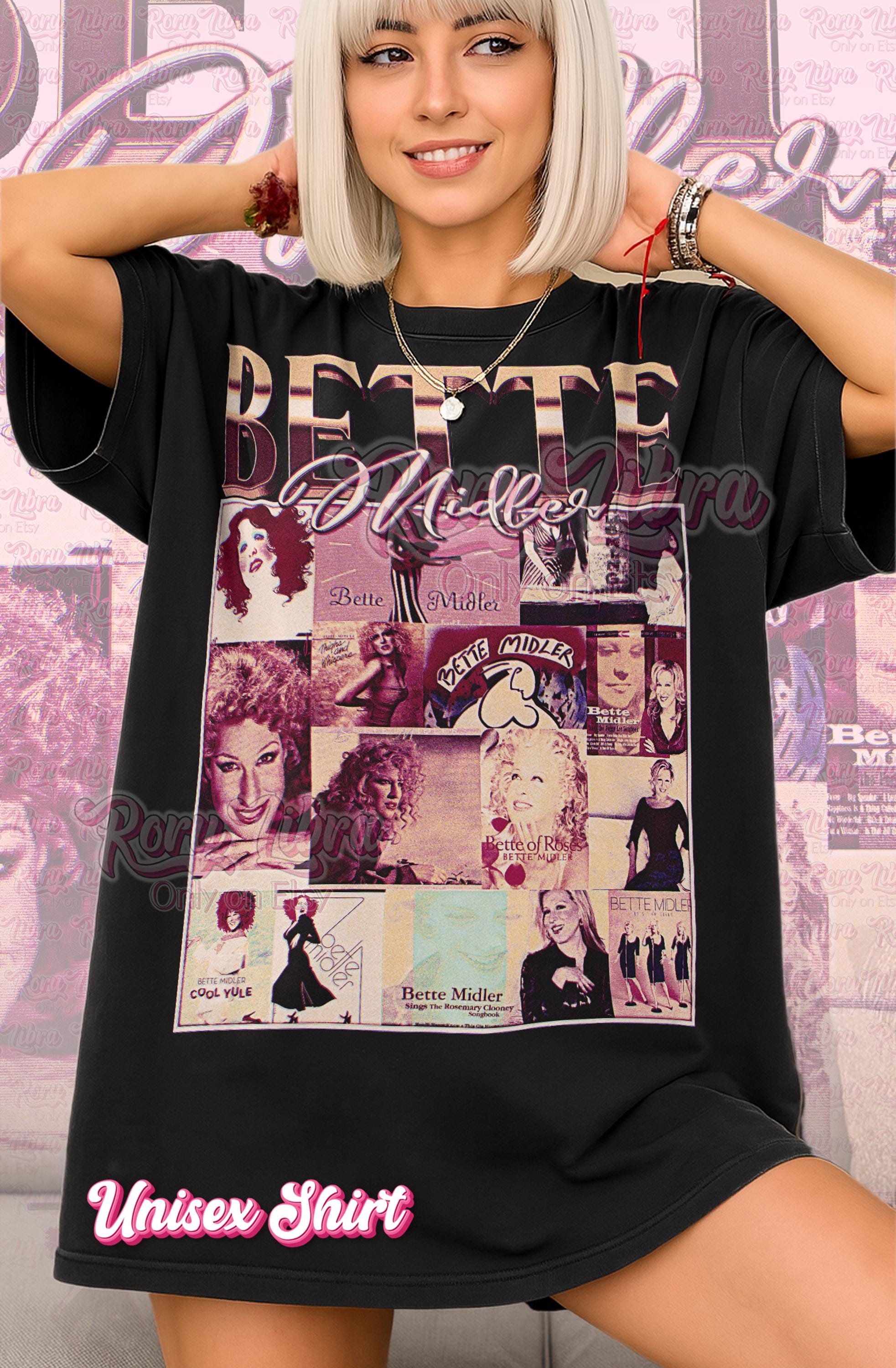 Bette Midler T-shirt, Vintage Singer Actress Legend Star Performer