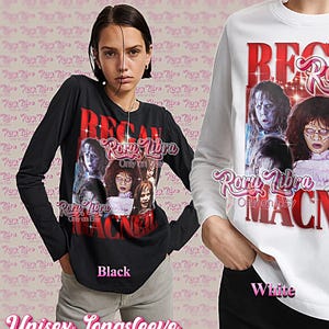 Regan MacNeil Bootleg Shirt, Regan MacNeil Retro Tees, Possessed Girl T-Shirt, Horror Vibe, Regan MacNeil Vintage Sweater image 3