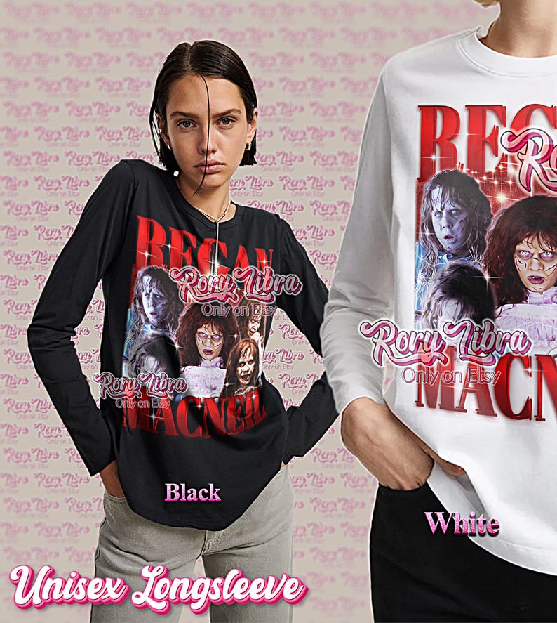 Regan MacNeil Bootleg Shirt, Regan MacNeil Retro Tees, Possessed Girl T-Shirt, Horror Vibe, Regan MacNeil Vintage Sweater image 3