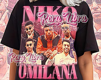 Camiseta de Niko Omilana, camiseta pirata de Niko Omilana, camisetas vintage de Niko Omilana, Niko Omilana retro de los 90, YouTuber, bromista, comediante