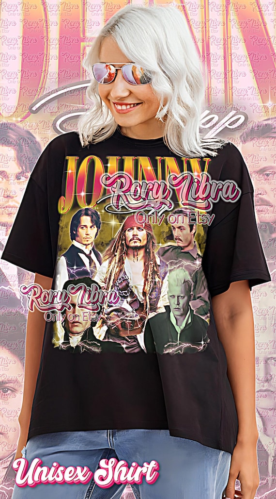 ジョニー・デップTシャツ、ジョニー・デップ海賊版Tシャツ、ジョニー