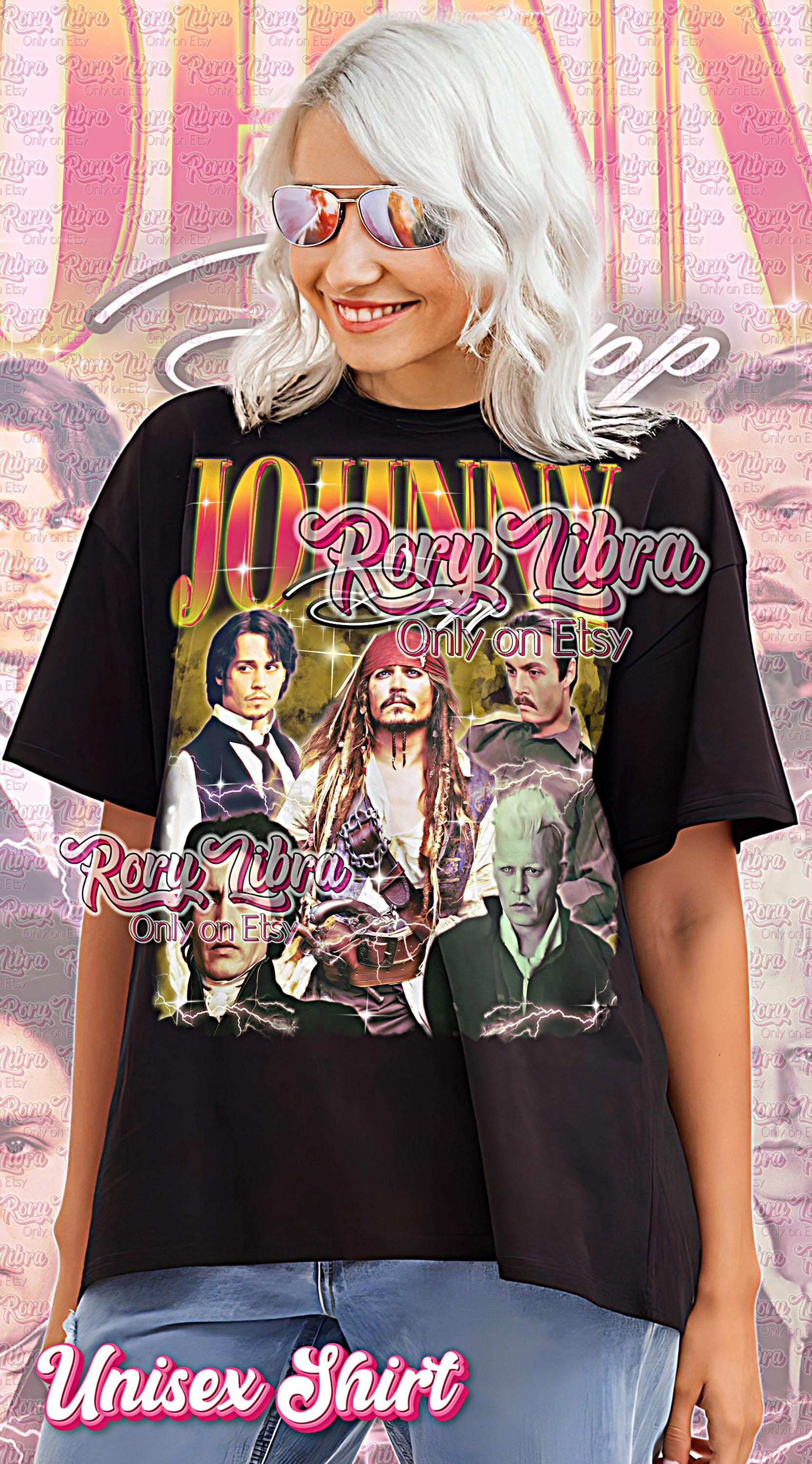ジョニー・デップTシャツ、ジョニー・デップ海賊版Tシャツ、ジョニー