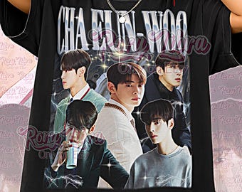 CHA EUN WOO Shirt, Astro - Cha Eun Woo Vintage Shirt, Cha Eun Woo