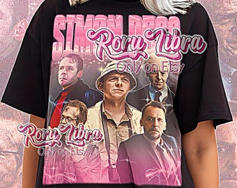 Simon Pegg Shirt, Simon Pegg Bootleg Tshirt, Simon Pegg Vintage Tees, Simon Pegg Retro 90s, Shaun, Nicholas Angel, Gary King