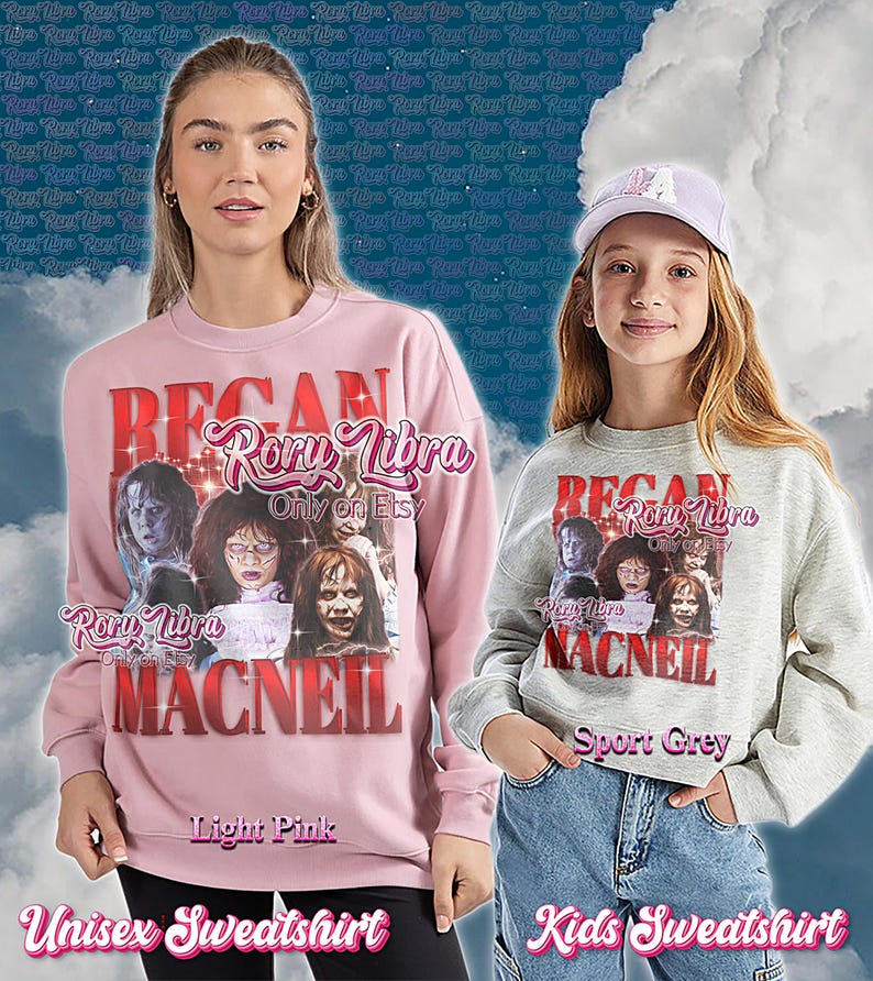 Regan MacNeil Bootleg Shirt, Regan MacNeil Retro Tees, Possessed Girl T-Shirt, Horror Vibe, Regan MacNeil Vintage Sweater image 5
