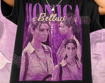 Monica Bellucci T-Shirt, Vintage Actress Star Legend Performer Tee, 90s Retro Throwback, Monica Bellucci Sweater