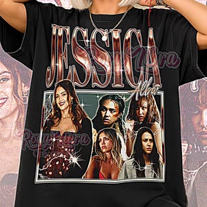 Shirt Jessica Alba, retro T-shirts Jessica Alba, T-shirt Dark Angel, Sci-Fi Babe Vibe, vintage trui Jessica Alba