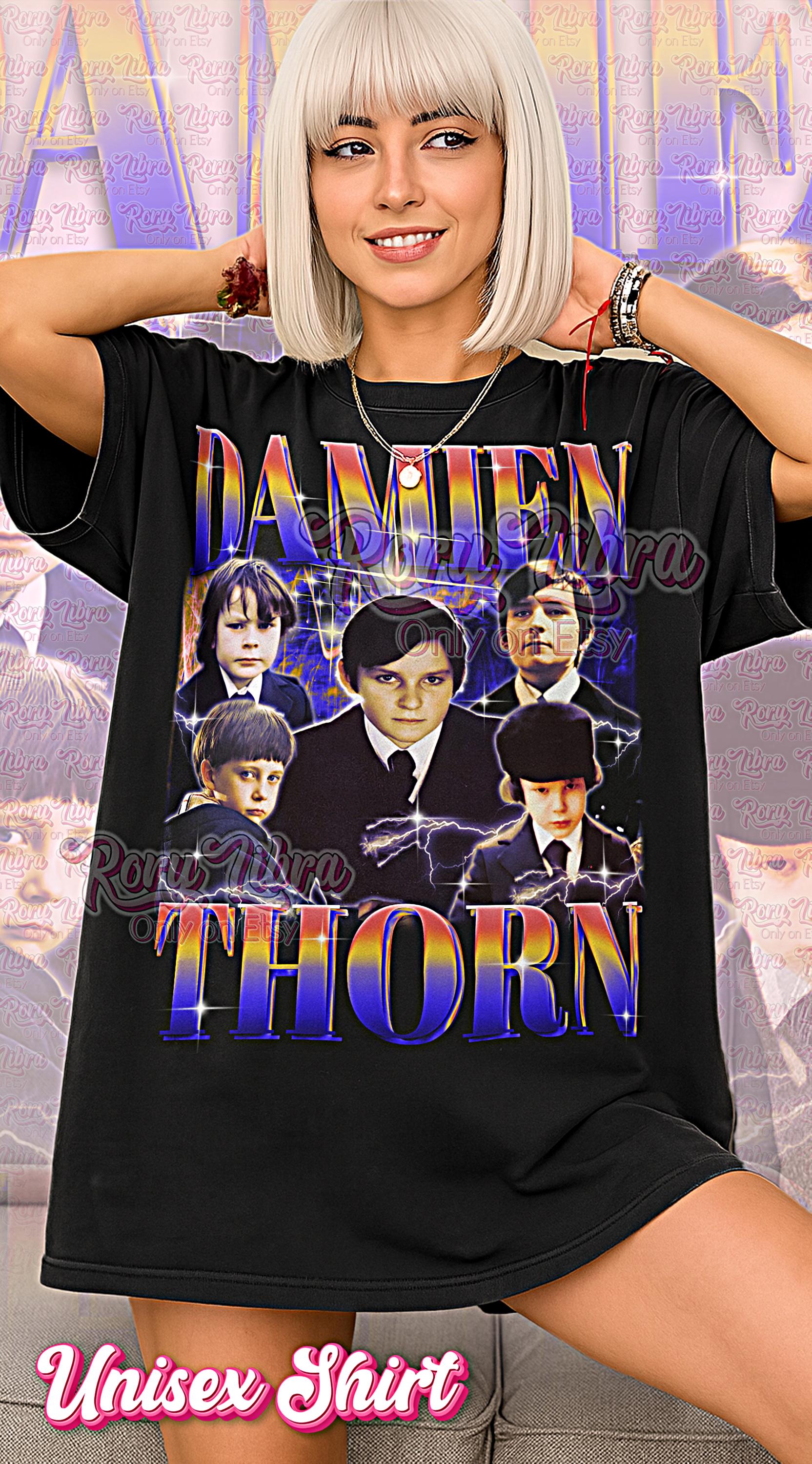 Damien Thorn Bootleg Shirt, Damien Thorn Retro Tees, Antichrist T