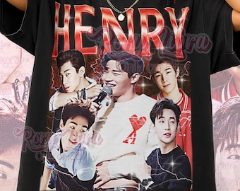 Chemise Henry Bootleg, t-shirt vintage acteur star célébrité légende, T-shirt rétro des années 90, pull Henry