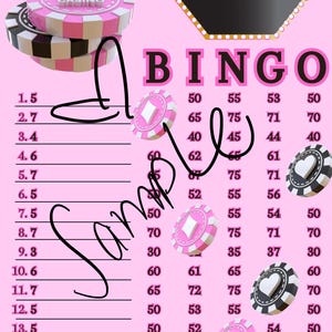 Bingo board 75 WTA