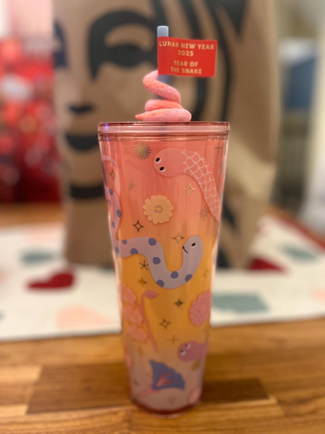 Starbucks year of the Snake 2025 Water Tumbler Etsy