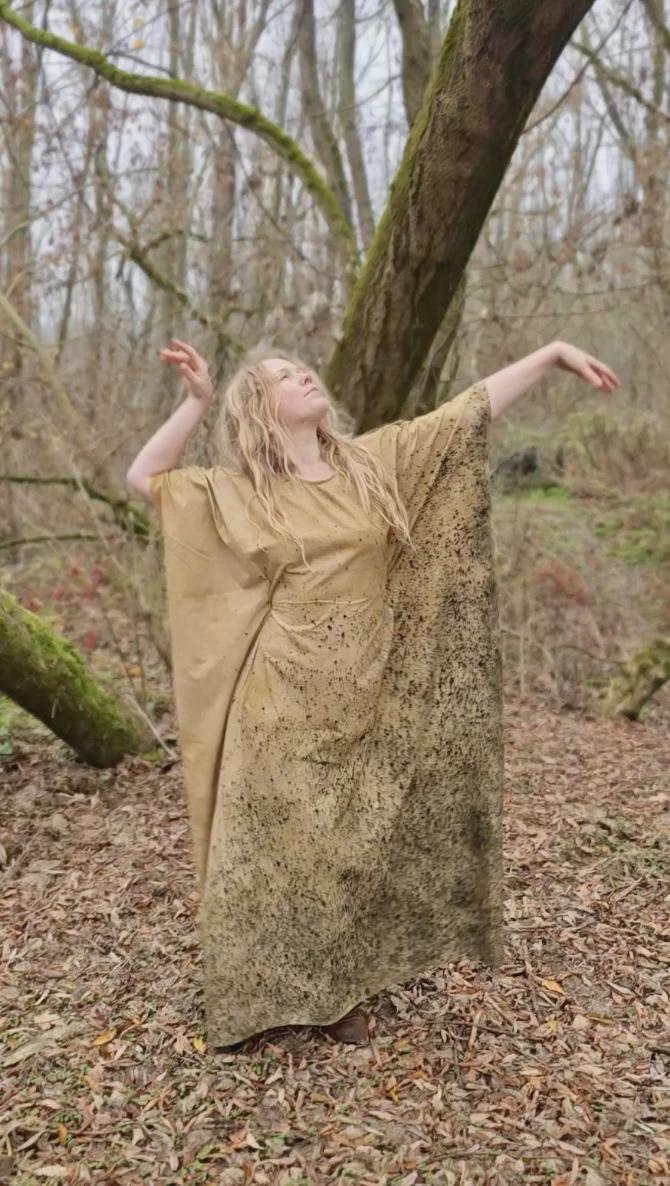 green emerald velvet dress Goldie Dress in Gold Dust – MILLE main image 0