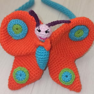 Handmade Crochet Butterfly Headband, Handmade Crochet Headband, Cute Butterfly Hairband for Toddler, Butterfly Hair Accessory Birthday Gift