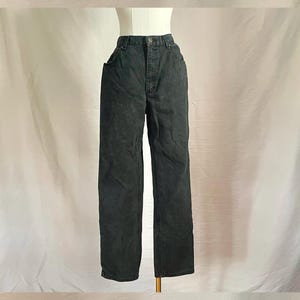 Zwarte jeans jaren 90 vintage | momjeans | klein | 27 taille | zwart gewassen | hoge taille | Lizwear