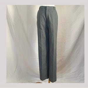 Vintage Gray Wool Trousers | dark academia | preppy | Pierre Cardin | 26 waist | lined | designer high quality