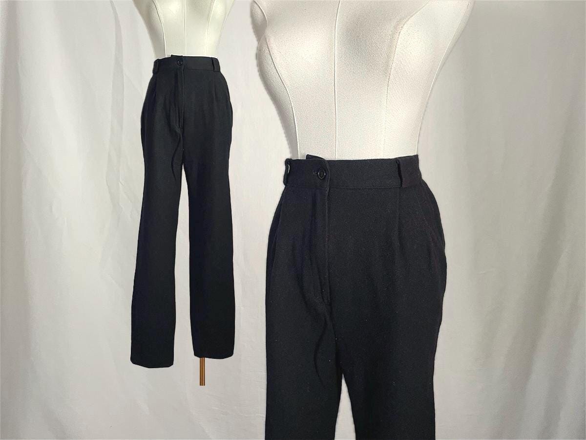 80s Black Trousers - Etsy - Page 2