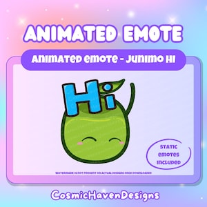 Junimo Hi Animated Emote Stardew Valley Inspired With Static Versions Included | Twitch | YouTube | Discord