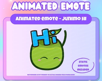 Junimo Hi Animated Emote Stardew Valley Inspired With Static Versions Included | Twitch | YouTube | Discord