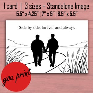 LGBTQ+, cuerpos diversos - Imprimible - Blanco y negro - Tarjeta de felicitación del Día de San Valentín - ¡Ideal para impresoras láser!