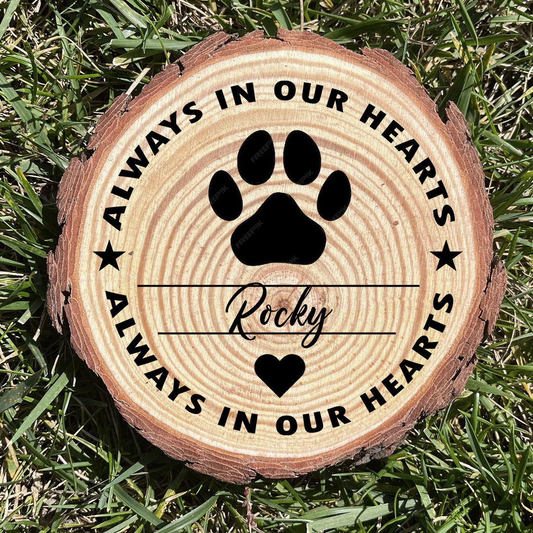 Personalized Pet Memorial Wood Plaque Custom Pet Tribute Keepsake Heartwarming Pet Loss