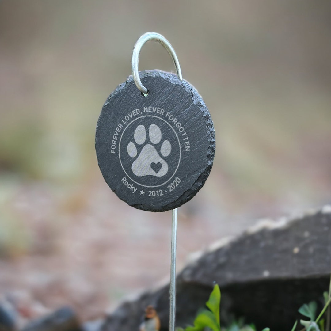 Personalized Pet Memorial Garden Stake Pet Memorial Photo Frame