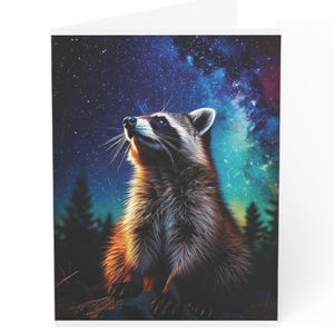Cartes de voeux raton laveur (1, 10, 30 et 50 pièces) Carte d'anniversaire raton laveur sauvage, Souhaits d'anniversaire pour un ami, Cartes de voeux, Papeterie, notes