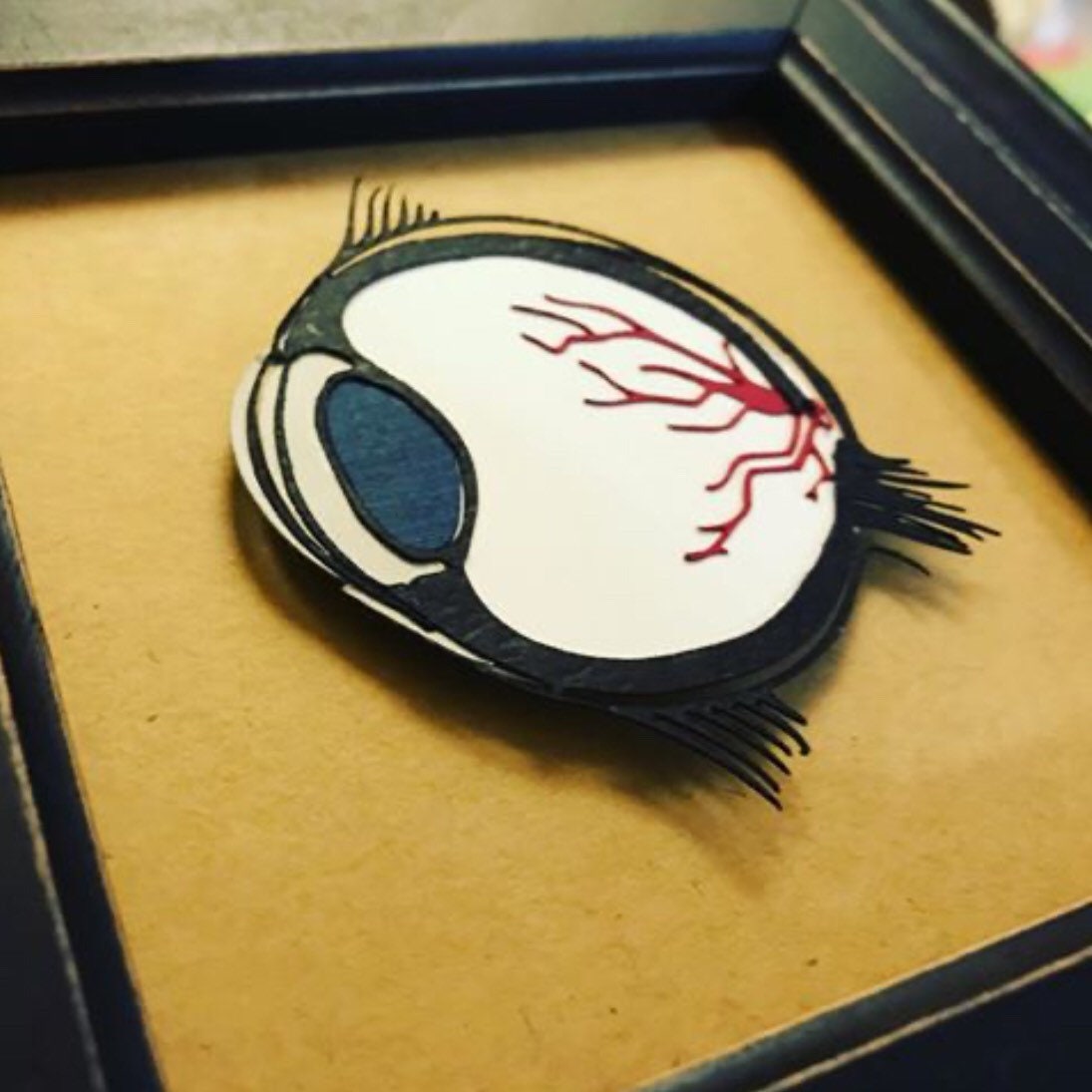 3D paper cut eye dissection in frame Etsy