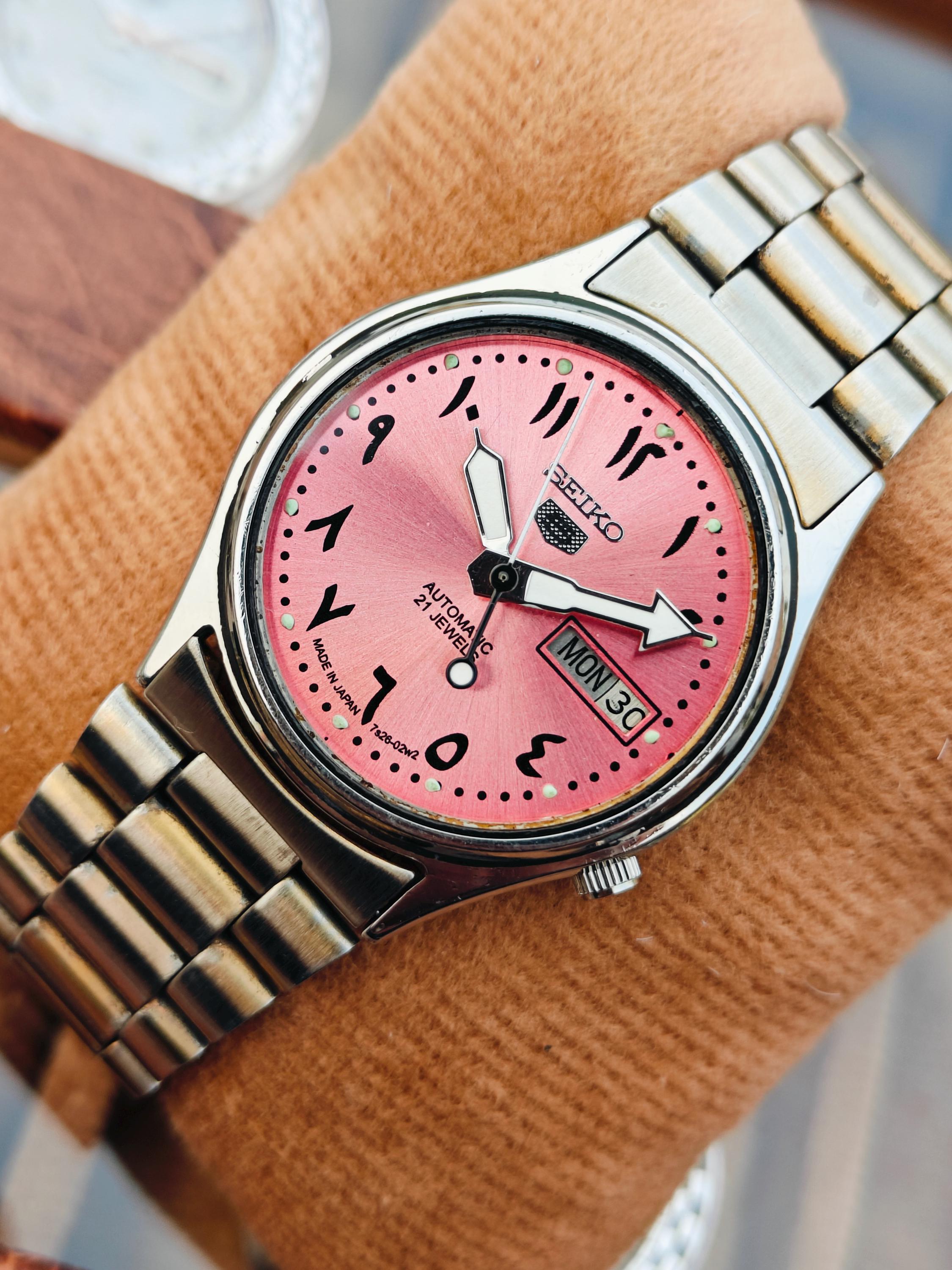 セイコー5 ピンク 7s26 SEIKO5 自動巻 セイコー5 ピンク 7s26 SEIKO5 自動巻 セイコー5 ピンク 7s26