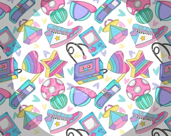 80s / 90s Cute Seamless File