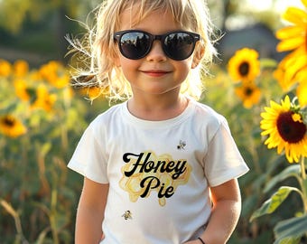 Camiseta Honey Pie para niño: Abeja acuarela, atuendo de verano