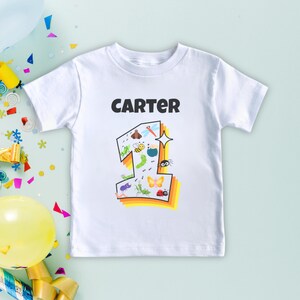 Bug First Birthday Personalized Baby T-Shirt, 1 Year Old, Number 1, Infant Tee, Custom Bug Theme Shirt