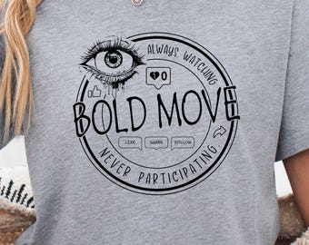 Sarkastisches Social Media T-Shirt: Lustiges Introvertiertes Tee - Bella Canvas 3001