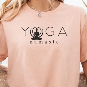 Namaste shirt, Yoga shirt, T-shirt Design for Yoga lover Birthday, Yoga Gift Idea for Coworkers, Meditation Shirt for Yoga Vibes