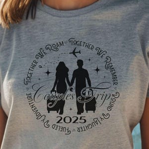 Couples Vacation Shirt Group Trip Shirt Matching Couples T-Shirt Anniversary Trip Shirt Travel Top Matching Shirt for Husband and Wife