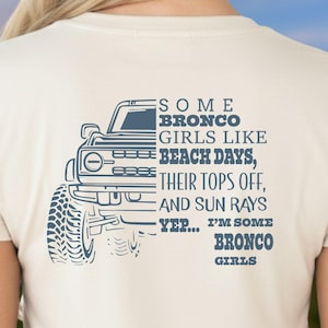 Bronco Girl Beach Days-tröja | Offroad Sun Rays-tröja med grafisk design