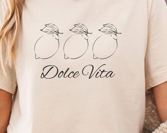 Dolce Vita Lemon Amalfi Coast T-Shirt - Italy Vacation Tee